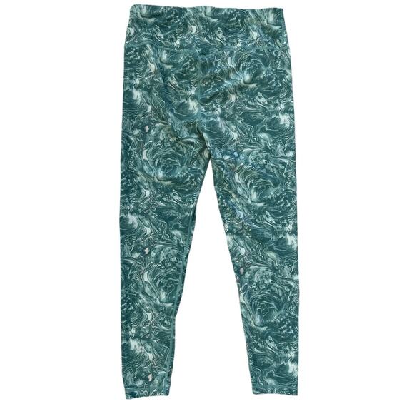 Sweaty Betty Full Length Leggings, Goddess Metallic Foil Green, Size X-LARGE - Picture 2 of 8
